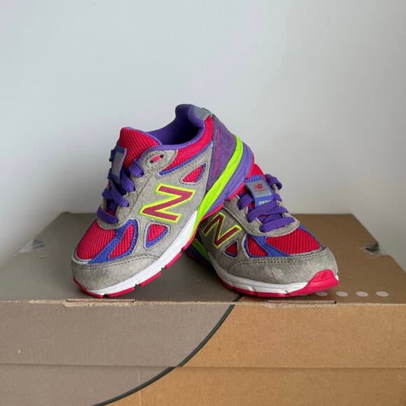 New Balance 990 V4 ‘Multicolor’ Toddler Sneakers- SZ 8 C - Picture 1 of 13